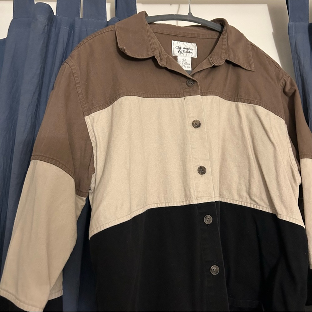 Christopher & Banks Cropped Shirt